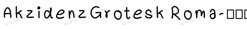 AkzidenzGrotesk Roma字体转换